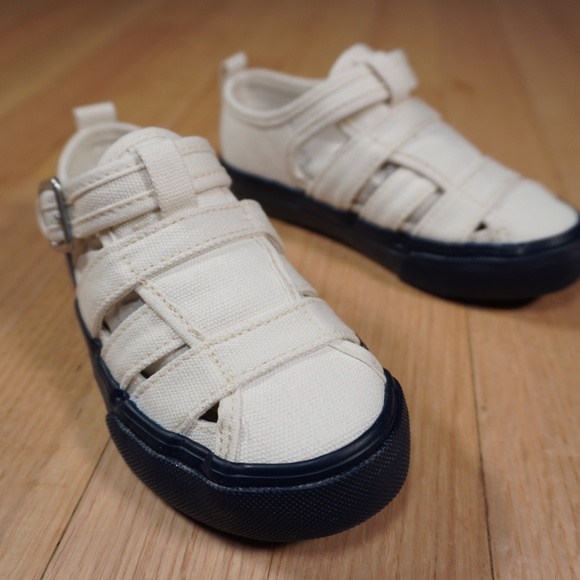 Polo Ralph Lauren Other - Polo Ralph Lauren Bryn Fisherman II Cream Navy Toddler Size 9 Canvas Brand New